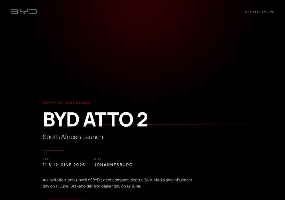 BYD Atto 2 launch media hub